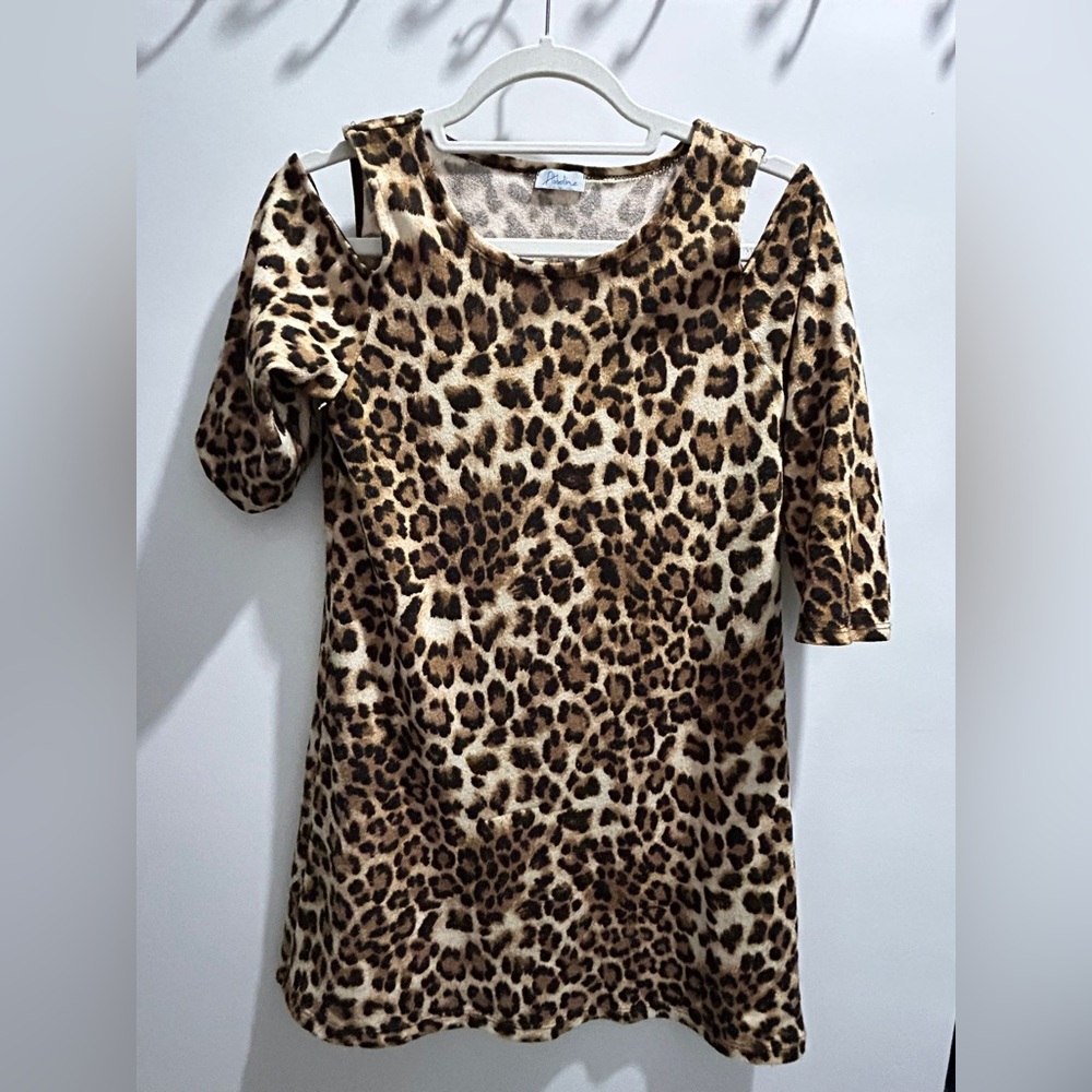 South Moon leopard cut out short dress size M